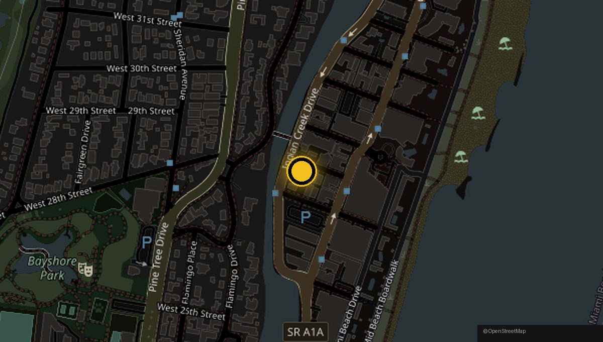 Map: Ray's Hometown Bar Miami